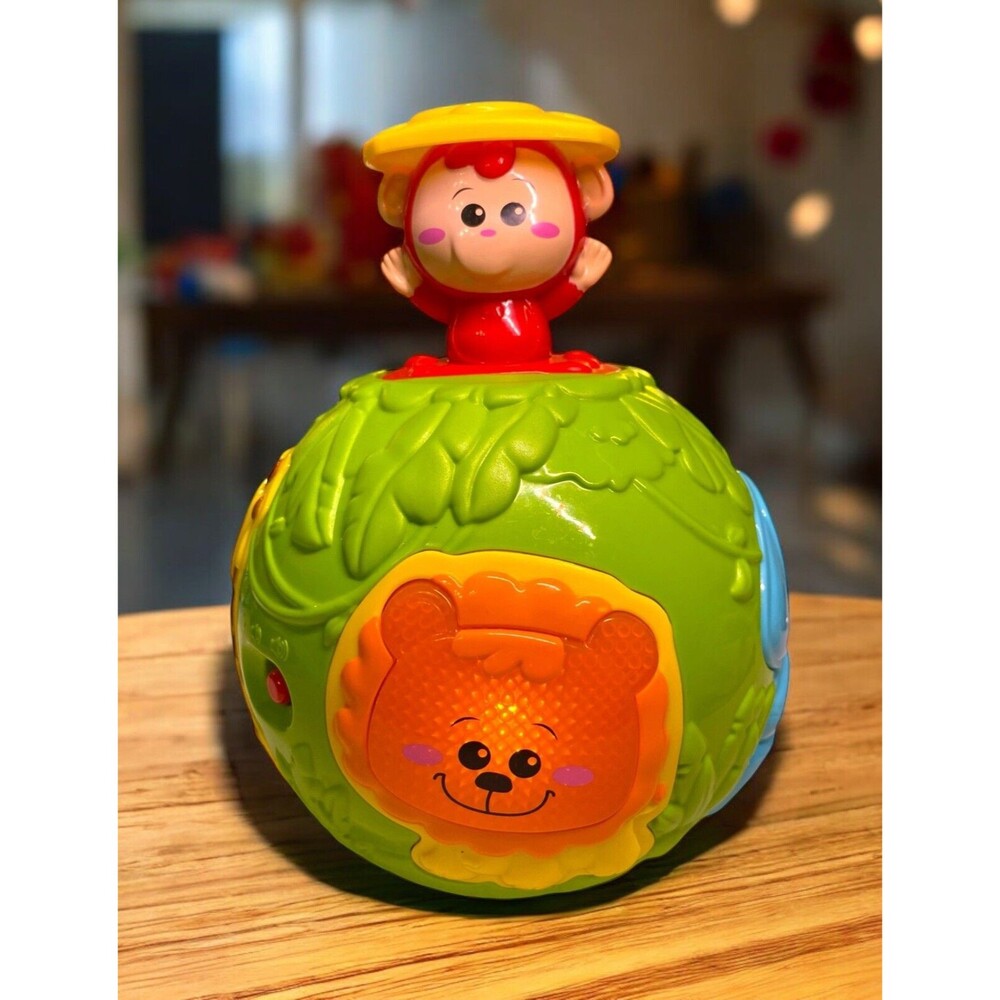 Winfun Roll & Pop Activity Jungle Ball With Lights & Sounds -Tested & Works!